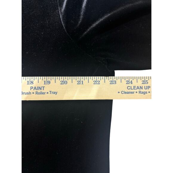 Chico’s Travelers Velvet Tunic Top Black Sheer Hem Size 3 (16/18) Long Sleeve - Picture 8 of 10